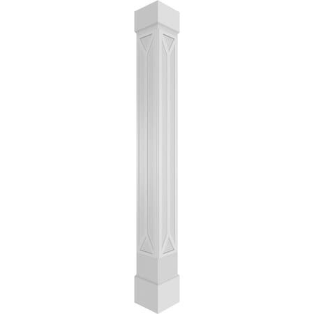 Ekena Millwork Craftsman Classic Square Non-Tapered San Carlos Mission Style Fretwork Column CC1008ENSCDCSCS